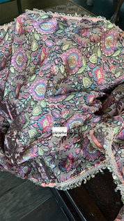 Designer Organza Satin - Multi color