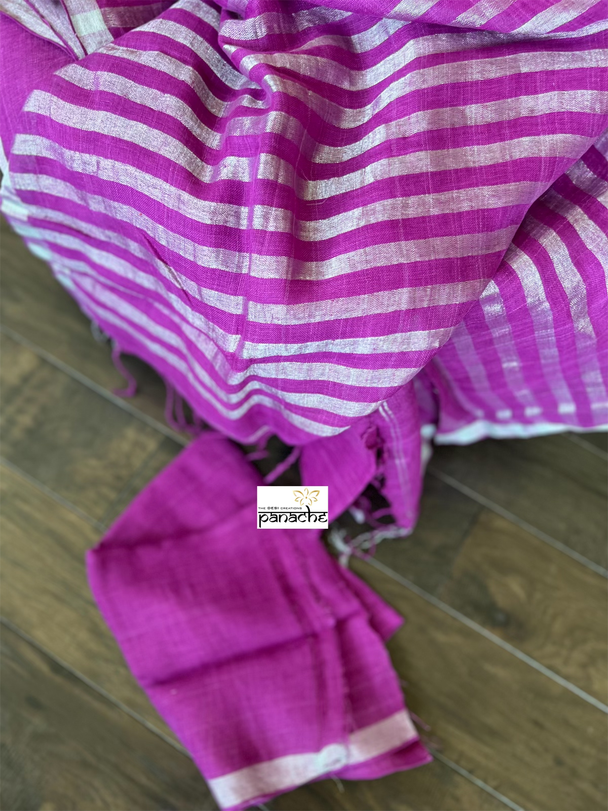 Linen Handloom - Purple Woven