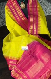 Gadwal Sico- Lime Green Magenta