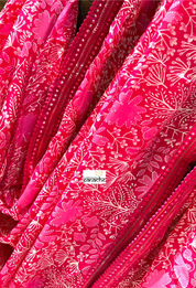 Designer Crepe Georgette Floral - Pink