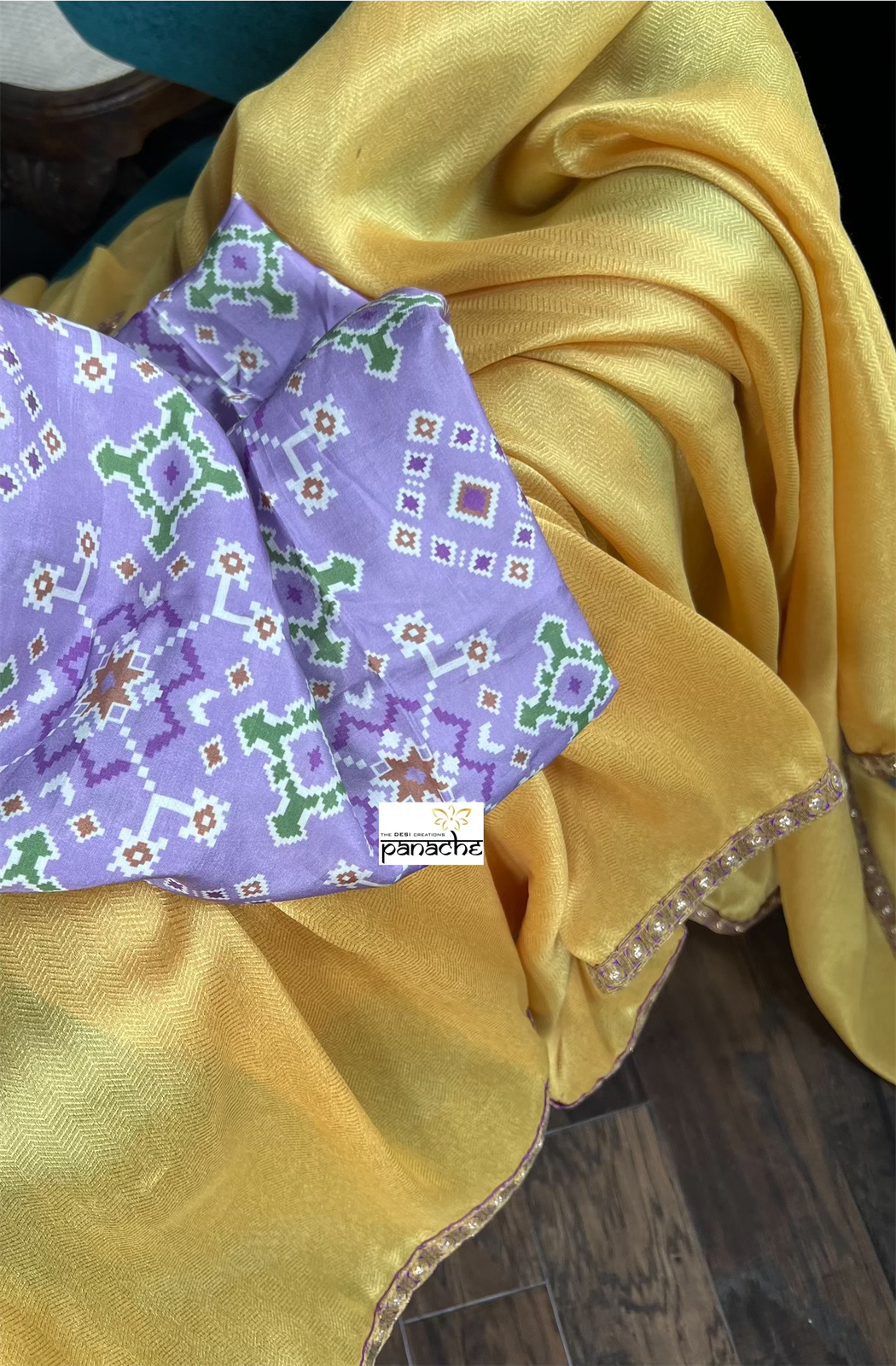 Designer Tissue Silk - Yellow