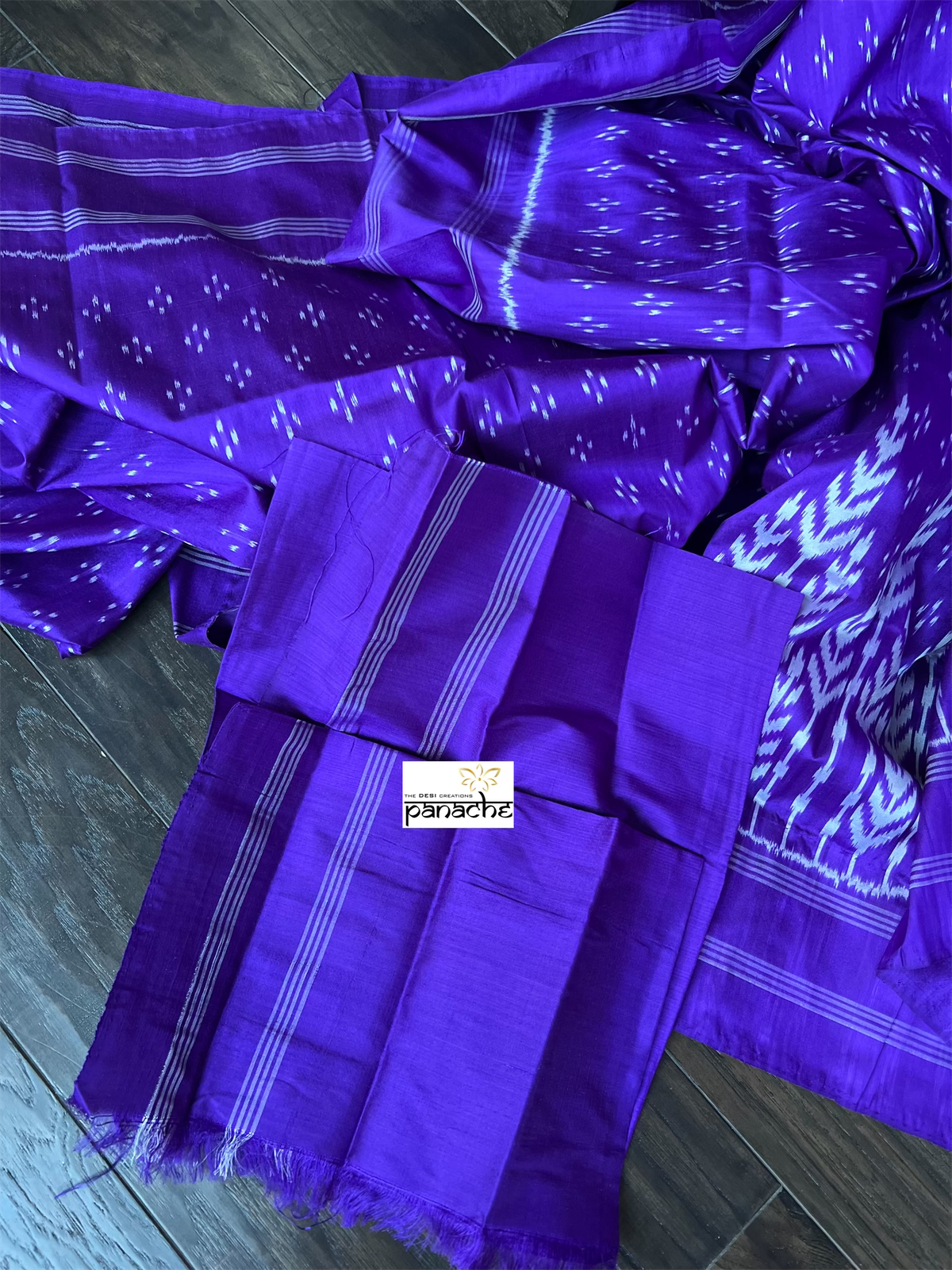 Pure Silk Ikat - Purple Pochampally