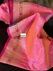 Pure Silk Banarasi - Shot Pink Tilfi