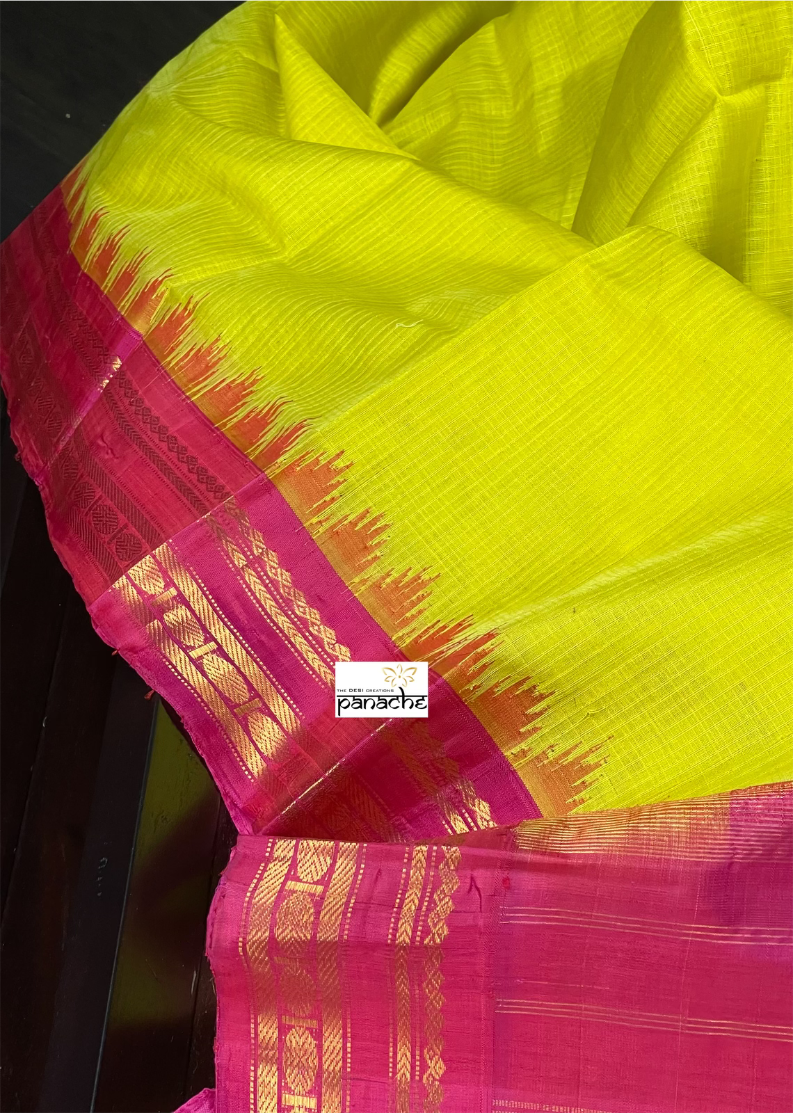 Gadwal Sico- Lime Green Magenta