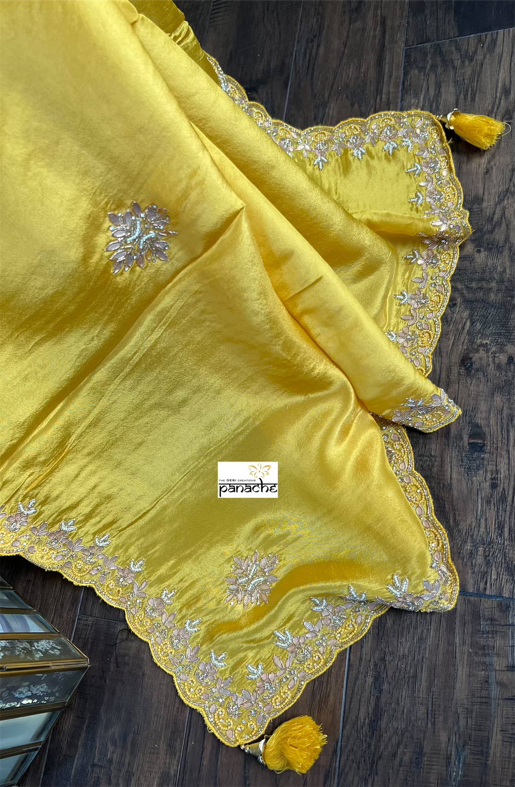 Designer Tissue Soft Silk - Yellow