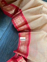 Cotton Gadwal - Light Peach Red