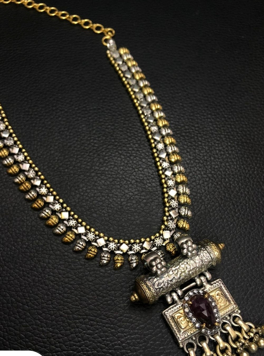 Silver 925 Necklace- Sapphire pendent