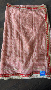 Designer Organza Sequin - Blush Pink