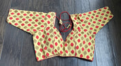 Designer Blouse - Ochre Yellow Red