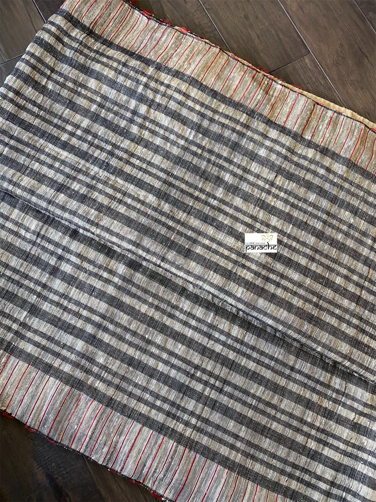 Ketia Stripes  - Grey Beige Black Red