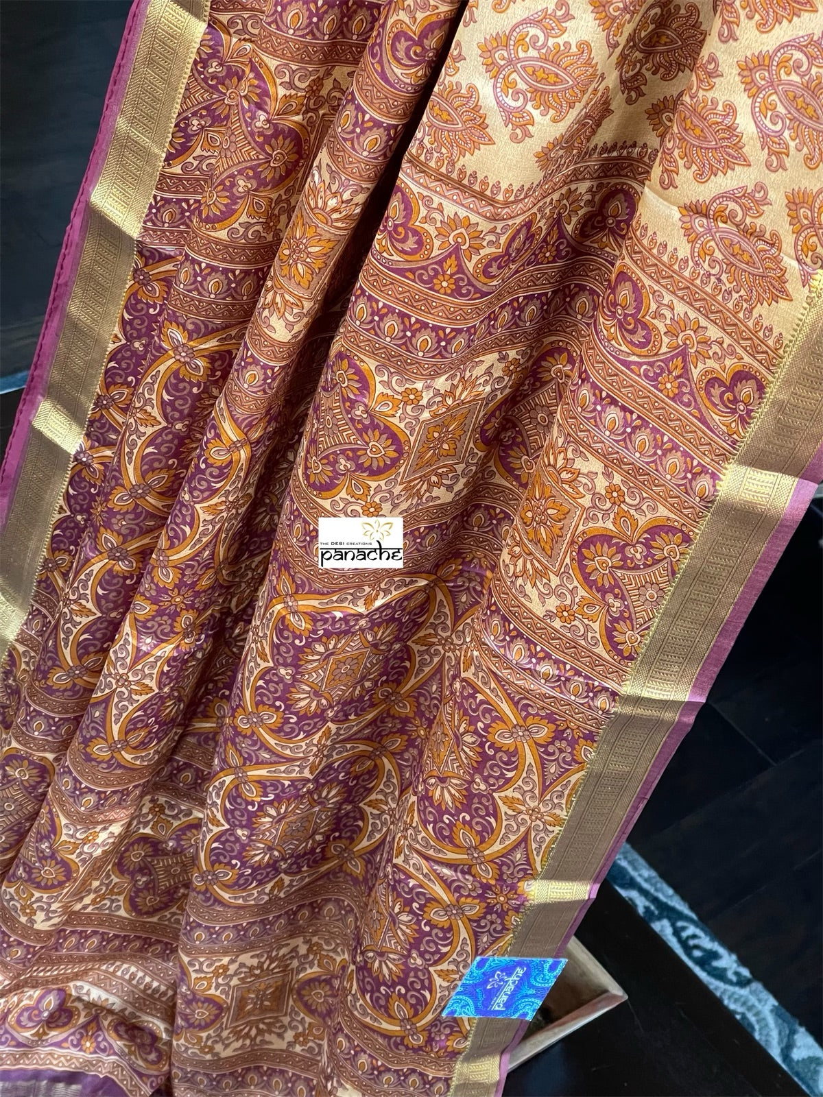 Pure Mysore Silk - Sandalwood Purple