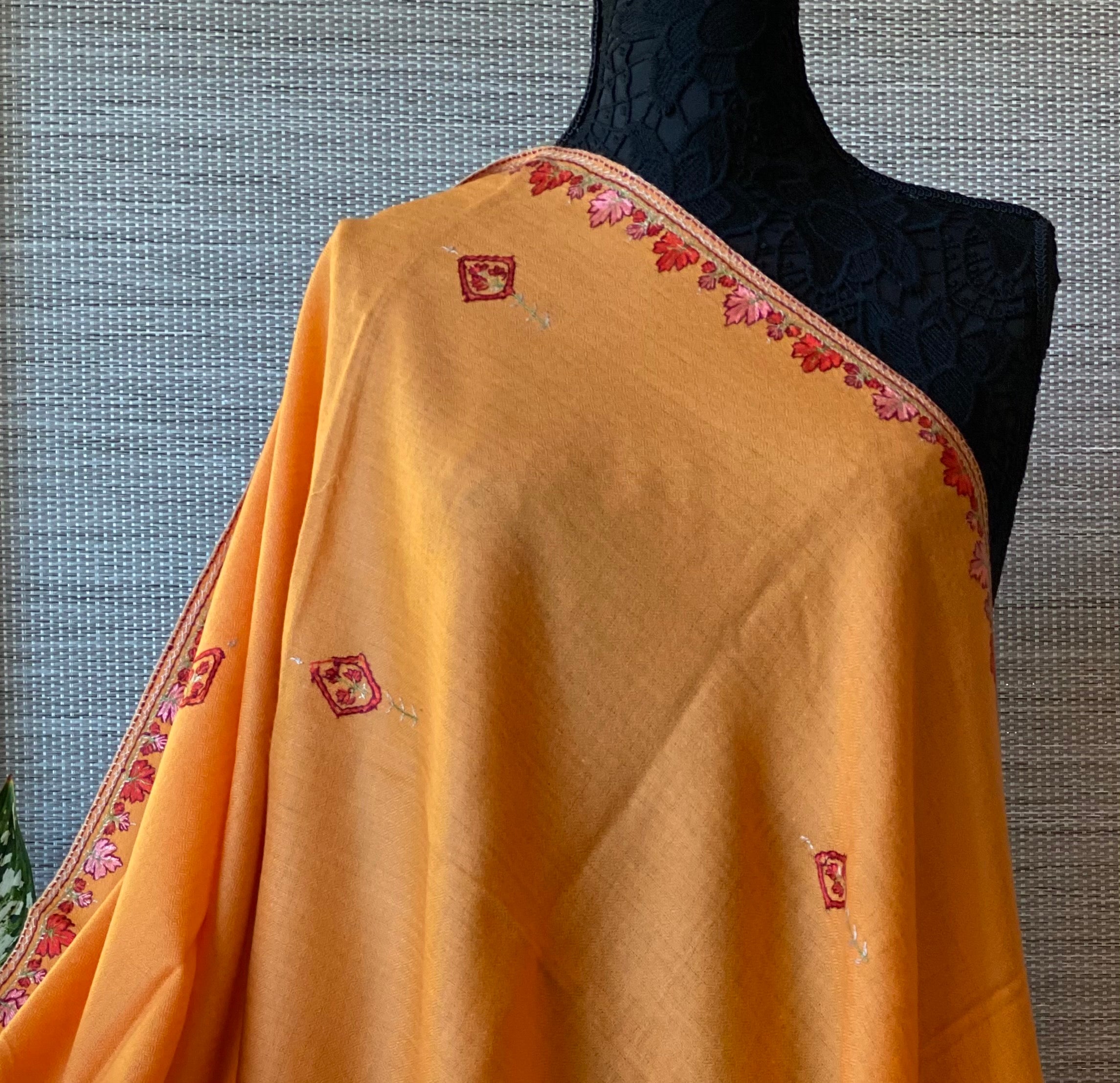 Kashmiri Pashmina Stole/Shawl - Yellow