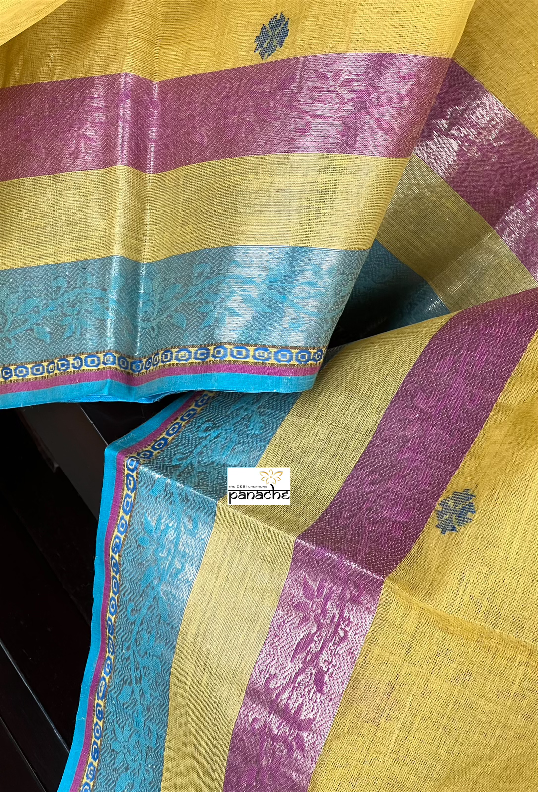 Cotton Bengal Handloom - Ochre Yellow