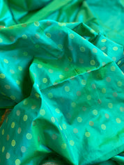 Katan Silk Banarasi - Sea Green Paithani Khadwa Woven