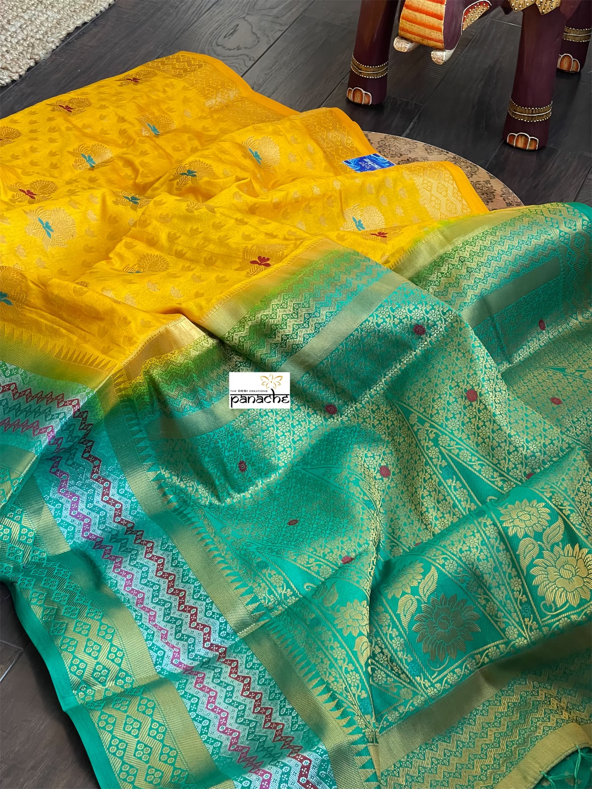 Soft Silk Kanjivaram - Orange Yellow