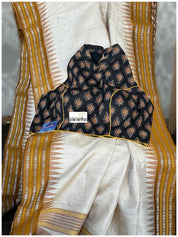 Vidarbha Tussar Silk - Tussar Color Ochre Yellow woven