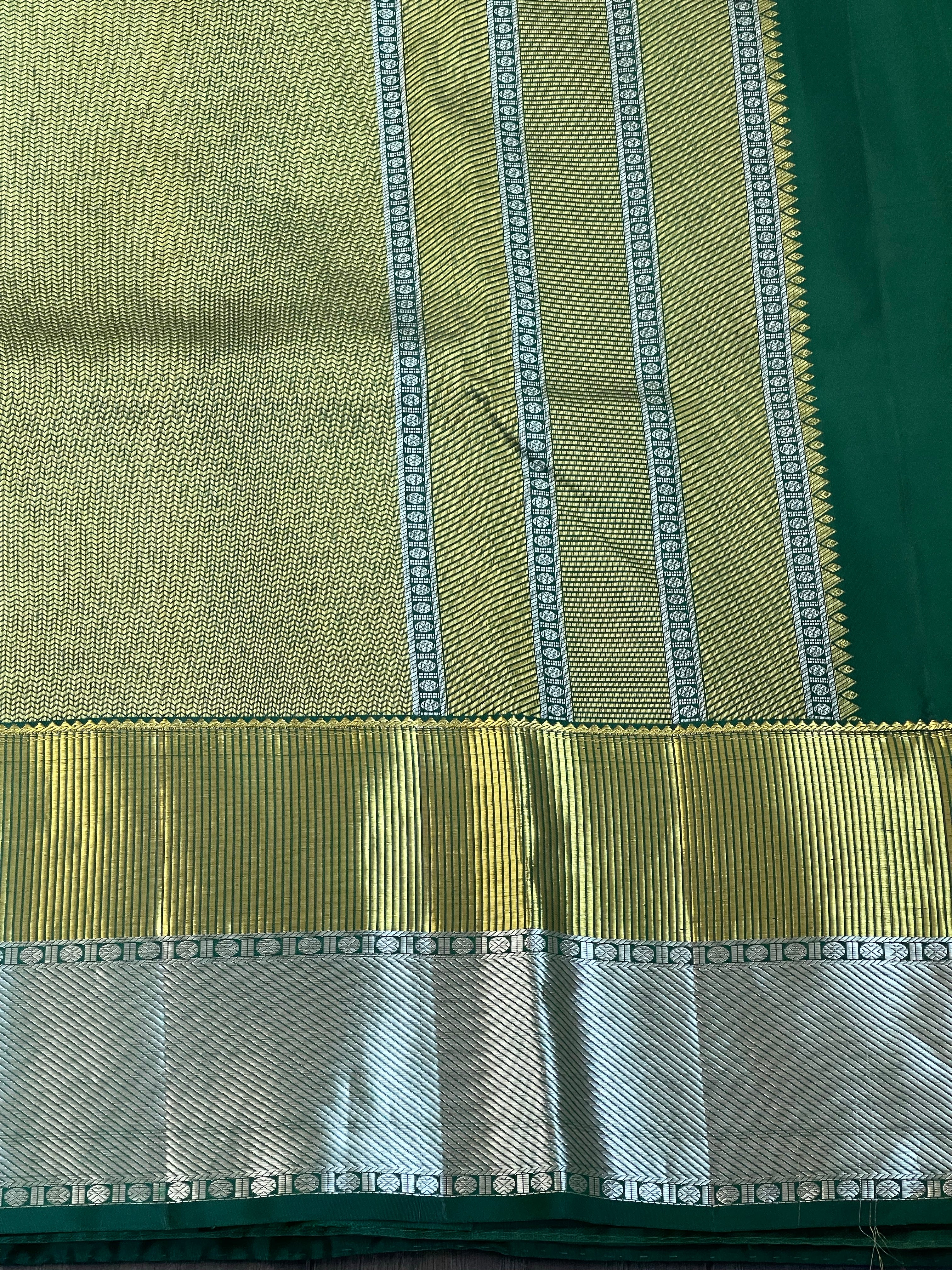 Silk Kanjivaram - Bottle Green