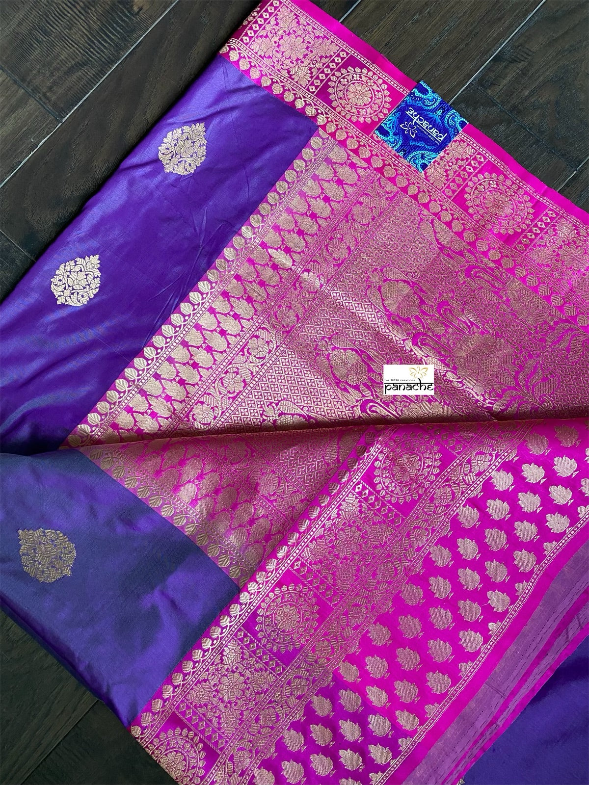 Katan Silk Banarasi - Purple Magenta