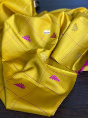 Silk Kanjivaram - Yellow Pink