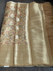 Soft Tissue Chiniya Silk - Beige Ochre