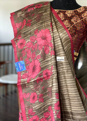 Designer Blouse - Maroon Red Black checkered