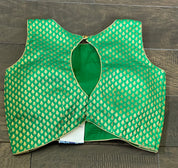 Designer Blouse - Green Banarasi Motifs