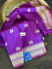 Pure Silk Kadwa Banarasi - Purple