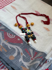 Jewelry Set - Black Yellow Red Kantha