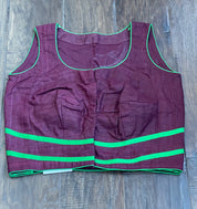 Designer Blouse - Maroon Green
