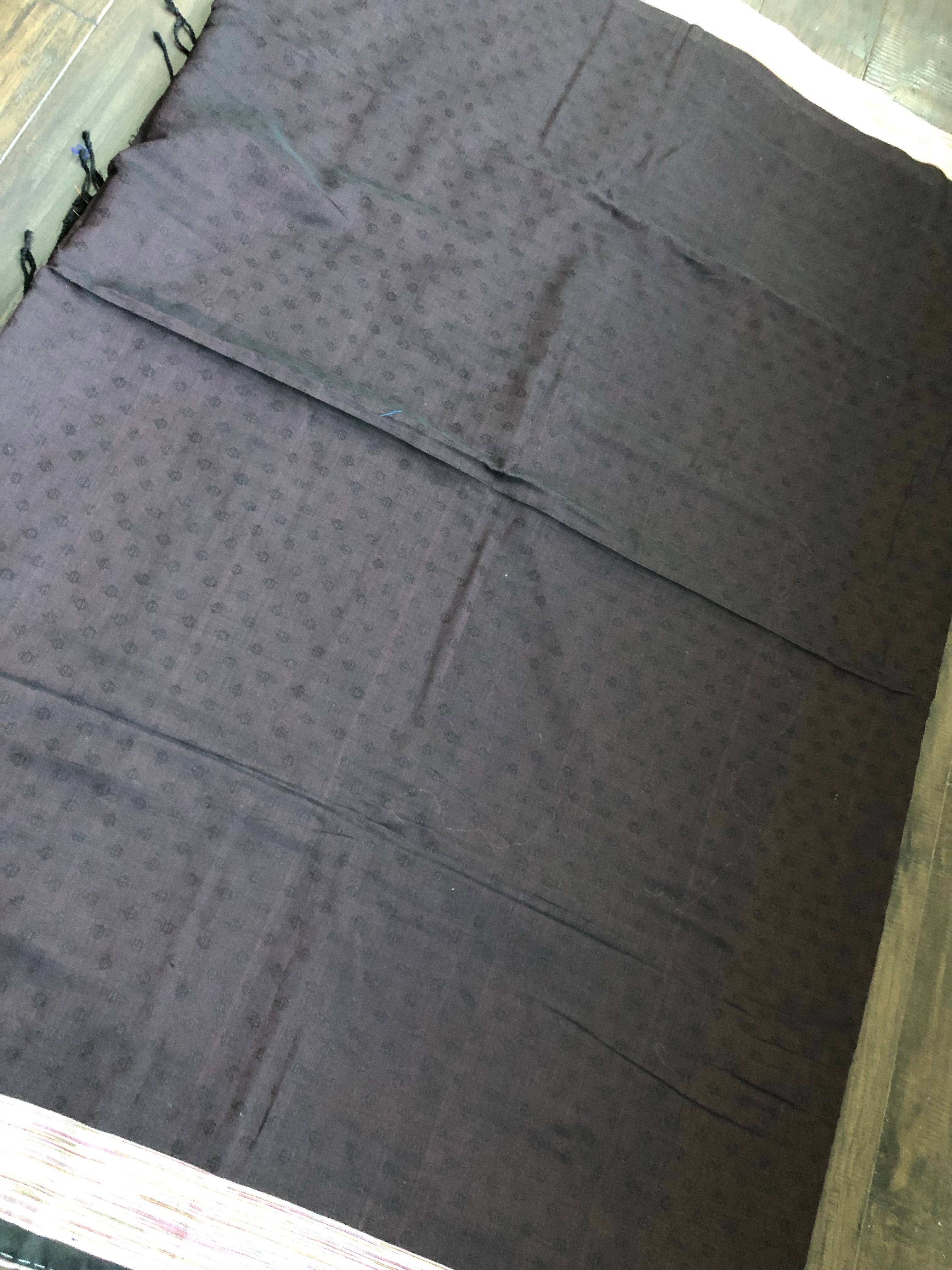 Pure Khadi Handloom - Black Brown Woven