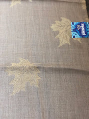 Pure Pashmina Stole - Beige Zari Weave