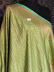 Pure Silk Katan Bootidaar Banarasi - Pista Green Kadhwa