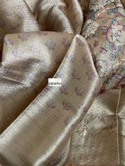 Soft Tissue Chiniya Silk - Beige Ochre