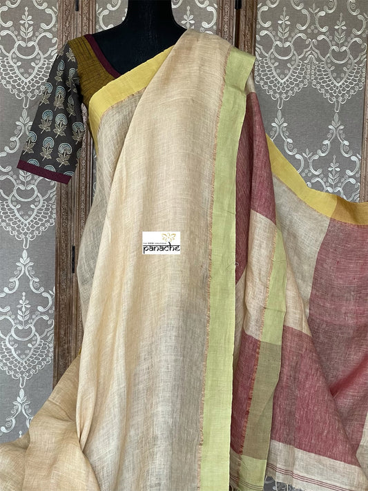 Linen Handloom - Wheat color