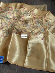Soft Tissue Chiniya Silk - Beige Ochre