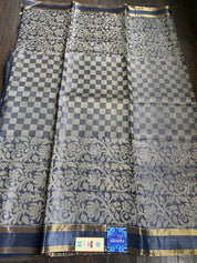 Tussar Silk - Steel Grey Woven