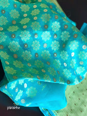 Organza Silk Banarasi - Pista Green Firozi