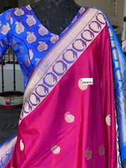 Designer Blouse - Royal Blue Paisley