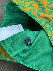 Designer Blouse - Green Orange Yellow
