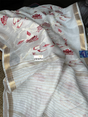 Embroidered Linen - White