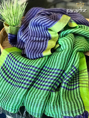 Linen - Satin Border Striped Linen