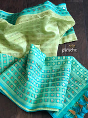 Organza Silk Banarasi - Pista Green Firozi