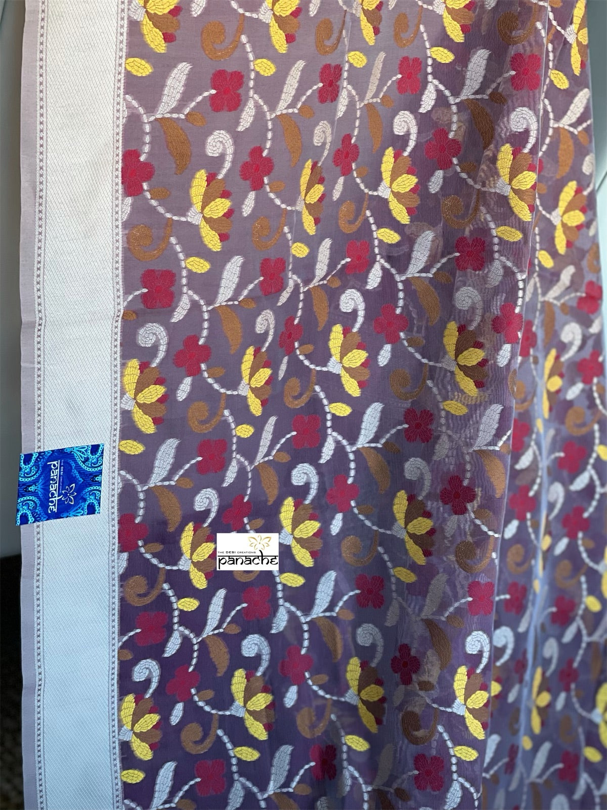 Kora Kantha Woven - Mauve