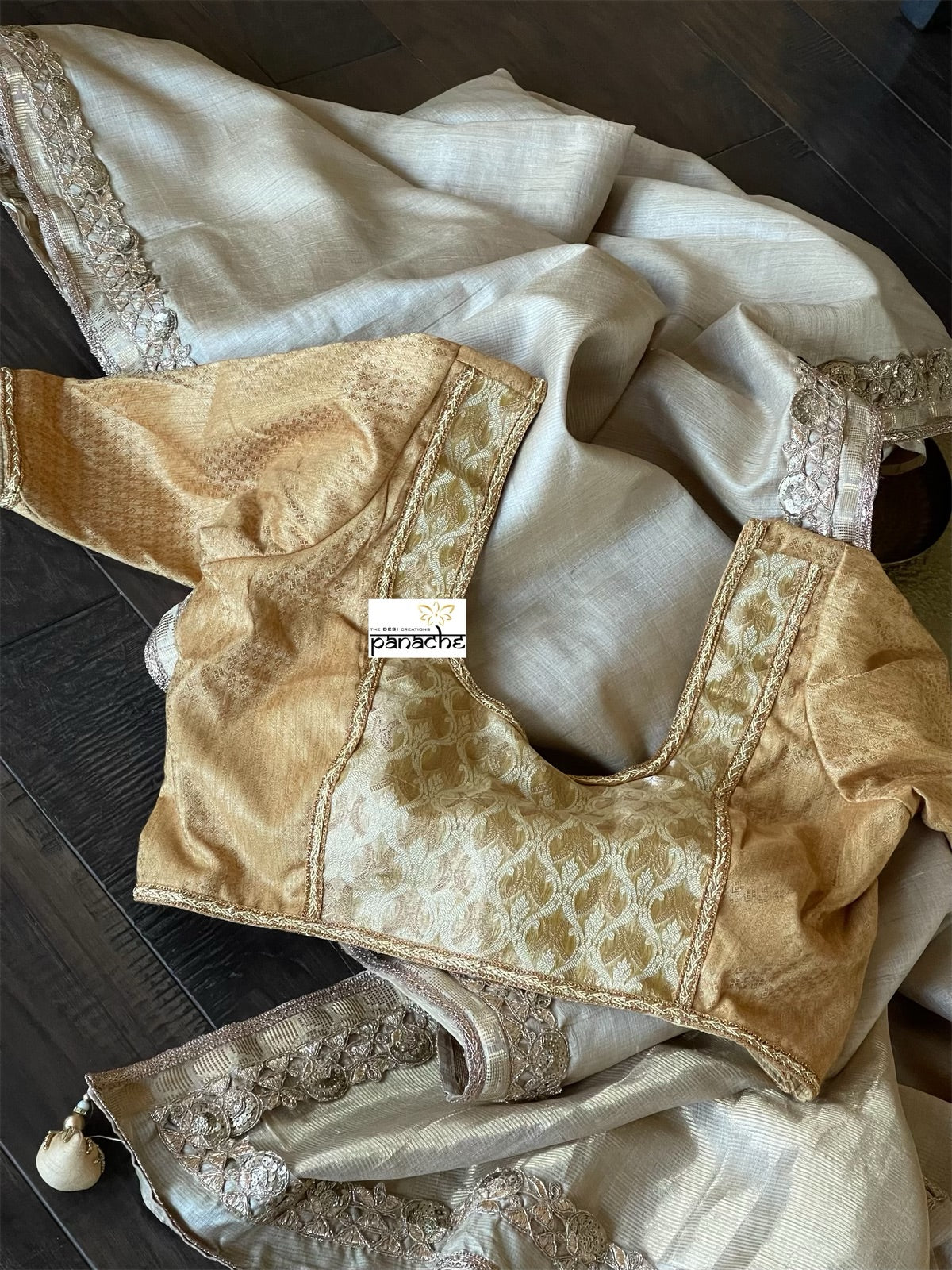 Designer Blouse - Gold Beige