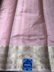 Pure Chanderi Silk - Light Pink Eknalya woven