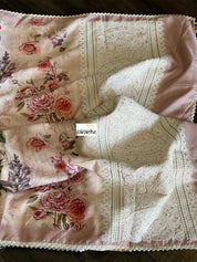 Designer Muga Floral - Blush Pink