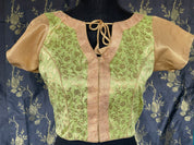 Designer Blouse - Light Pista Green