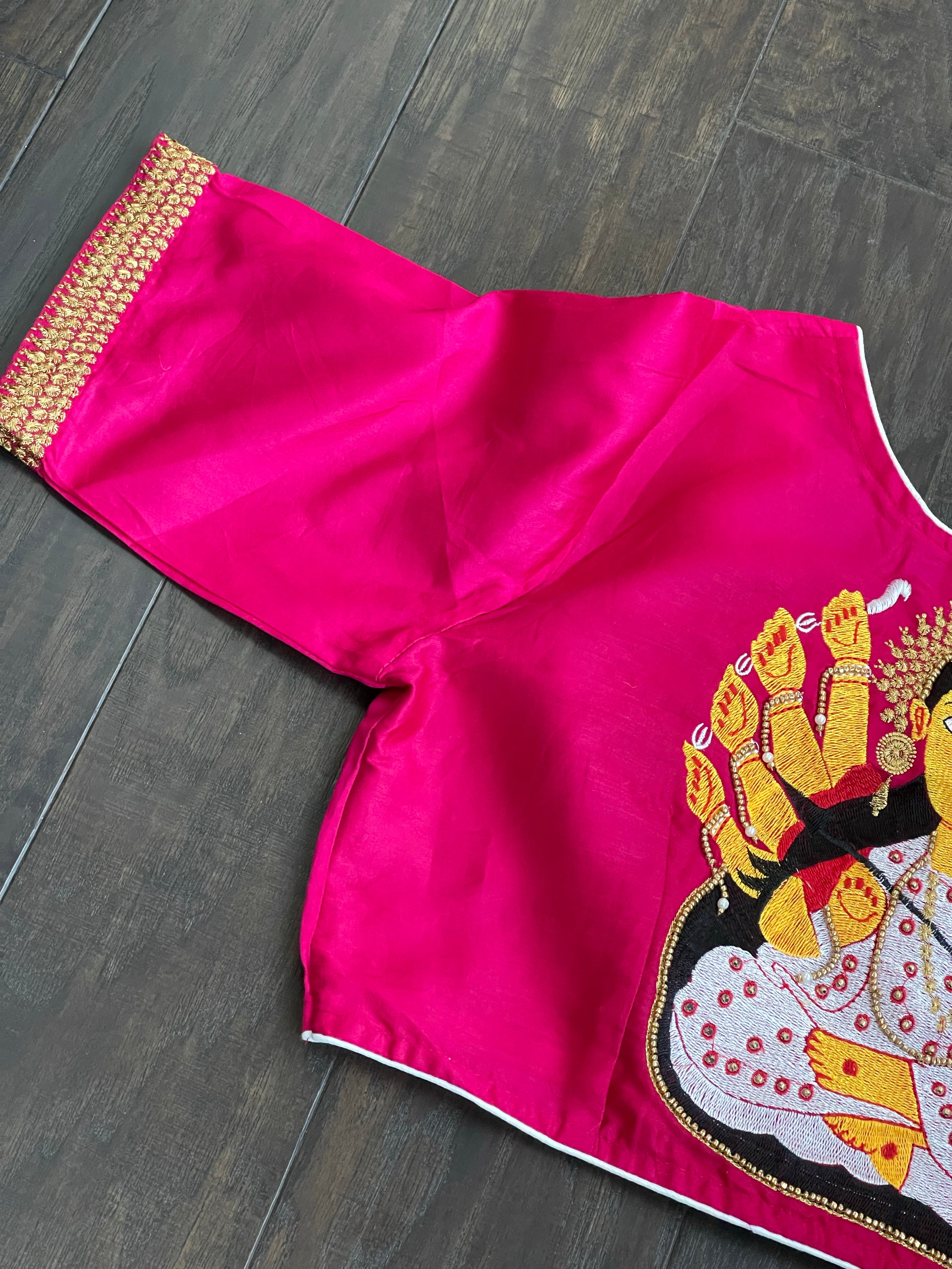 Designer Blouse - Pink Ma Durga