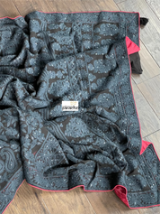 Designer Pure Georgette Chikankari - Black
