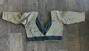 Designer Blouse - Black Gold Zari